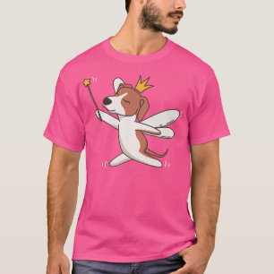 Fairy Greyhound Dog Mystical Pet Greyhound Fairy L T-Shirt