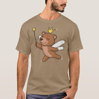Fairy Grizzly Bear Wildlife Mystical Animal Fairy T-Shirt