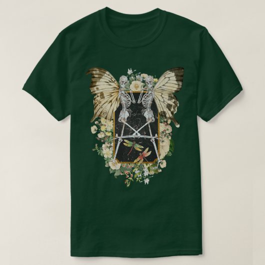 Fairy Grunge Butterfly Wing Skeleton Fairycore Aes T-Shirt (Design vorne)