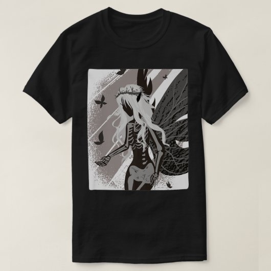 Fairy Grunge Dark Fairycore-Cotgoblincore T-Shirt (Design vorne)