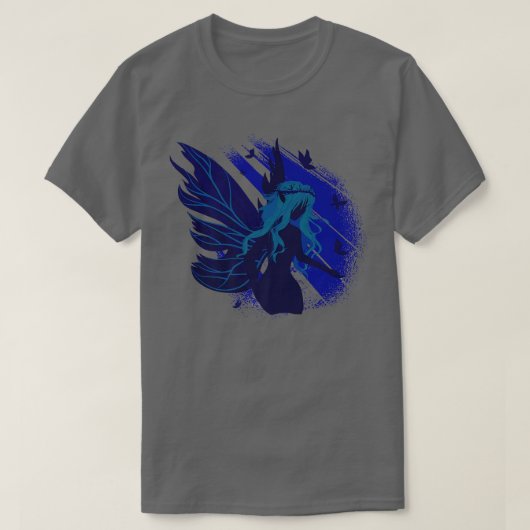 Fairy Grunge Fairycore Ästhetik Dark Cotattcore T-Shirt (Design vorne)