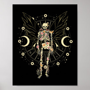 Fairy Grunge Fairycore Ästhetische Butterfly Skele Poster