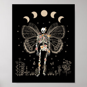 Fairy Grunge Fairycore Ästhetische Butterfly Skele Poster