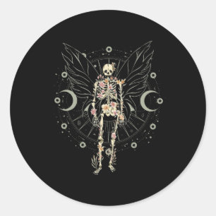 Fairy Grunge Fairycore Ästhetische Butterfly Skele Runder Aufkleber