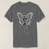 Fairy Grunge Fairycore Skeleton Butterfly Gothic P T-Shirt (Design vorne)