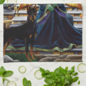 Fairy Guardian Doberman Dog Geschirrtuch (Gefaltet)