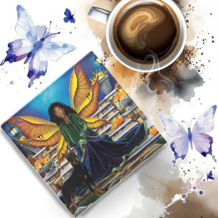 Fairy Guardian Doberman Dog Glasuntersetzer