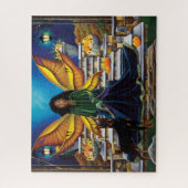 Fairy Guardian Doberman Dog Puzzle (Vertikal)