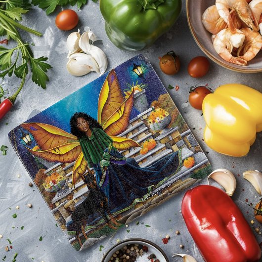 Fairy Guardian Doberman Dog Schneidebrett