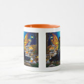 Fairy Guardian Doberman Dog Tasse (Zentrum)