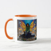 Fairy Guardian Doberman Dog Tasse (Links)