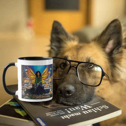 Fairy Guardian Doberman Dog Tasse