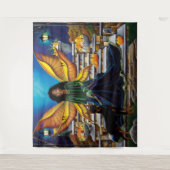Fairy Guardian Doberman Dog Wandteppich (Vorderseite)