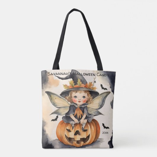 Fairy Halloween Personalisiert Candy Tasche (Rückseite)