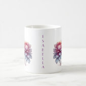 Fairy hält eine übergroße Blume Personalisiert Kaffeetasse (Mittel)