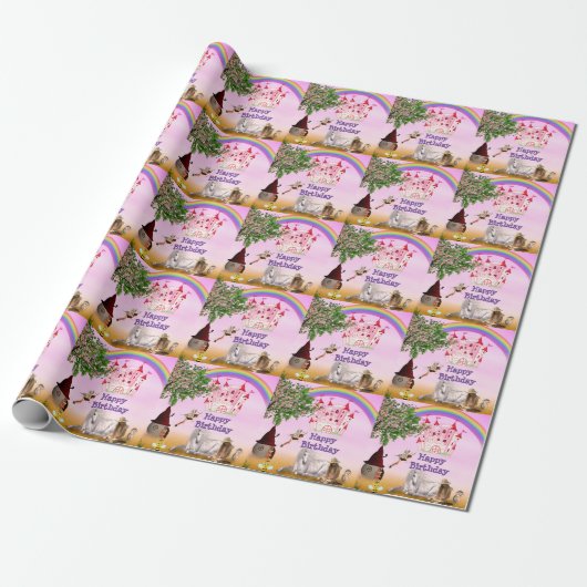 Fairy Happy Birthday Geschenkpapier (Ungerollt)