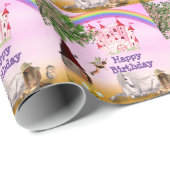 Fairy Happy Birthday Geschenkpapier (Rolleneckpunkt)