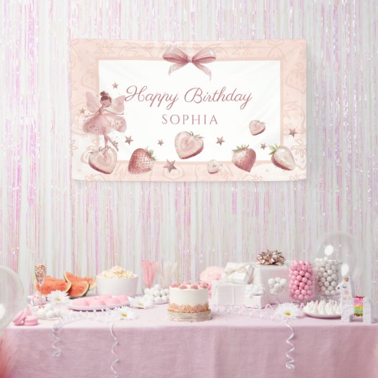 Fairy Happy Birthday Party Banner (Party)