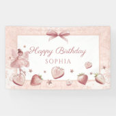 Fairy Happy Birthday Party Banner (Horizontal)