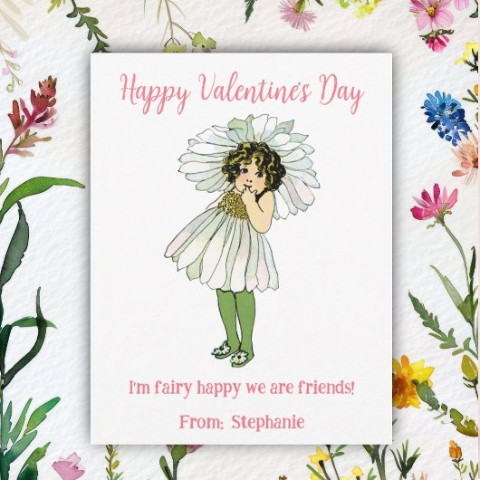 Fairy Happy We're Friends Kids Valentinstag