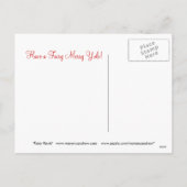 Fairy Hawk Weihnachten Postcard (Rückseite)