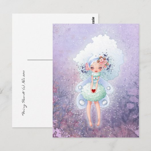 Fairy Heart Postkarte (Vorne/Hinten)