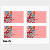 Fairy Hearts ÄNDERN FARBE ~ Square Stickers (Blatt)