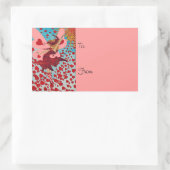 Fairy Hearts ÄNDERN FARBE ~ Square Stickers (Tasche)