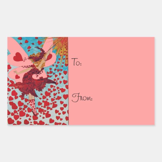 Fairy Hearts ÄNDERN FARBE ~ Square Stickers (Vorderseite)