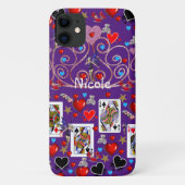 Fairy Hearts Iphone Case Queen (Rückseite)