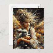 Fairy Holding a Young Kanbit Postkarte (Vorne/Hinten)