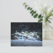 Fairy Homes in a Winter Hollow Chirstmas Postkarte (Stehend Vorderseite)