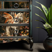 Fairy Horse Orange Blumenwald - Höhepunkt Seidenpapier