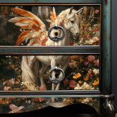 Fairy Horse Orange Blumenwald - Höhepunkt Seidenpapier