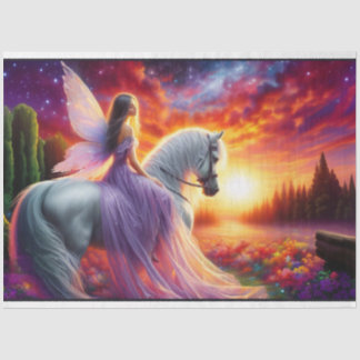 Fairy Horse Tissue Paper Seidenpapier