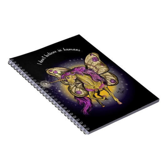 Fairy Horse Yellow Kaisermoth Notizblock (Rechte Seite)