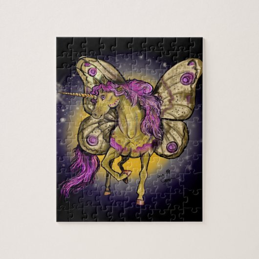 Fairy Horse Yellow Kaisermoth Puzzle (Vertikal)