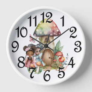 Fairy House Akrolic Wall Clock Uhr