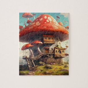 Fairy House and Mushroom Harmony Garden Puzzle