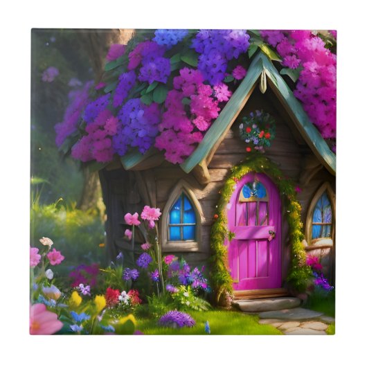 Fairy House Fliese (Vorderseite)