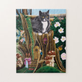 Fairy House Garden Cat Puzzle (Vertikal)
