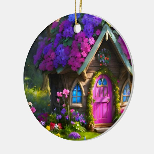 Fairy House Keramik Ornament (Links)
