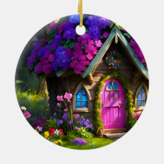 Fairy House Keramik Ornament (Hinten)
