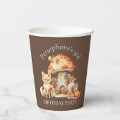 Fairy House Woodland Creative Birthday Party Pappbecher (Rückseite)