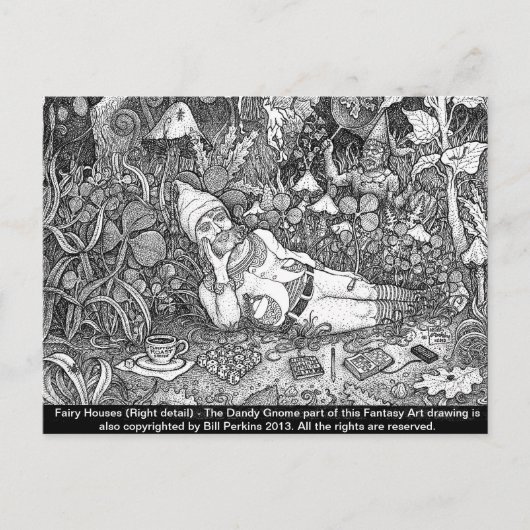 Fairy Houses Postcard #3 Postkarte (Vorderseite)