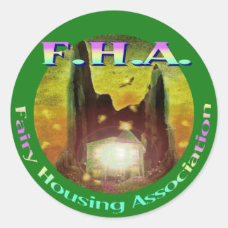 Fairy Housing Association Runder Aufkleber