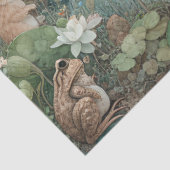 Fairy Hütte Frog Cotgcore Toad Pond Decoupage Seidenpapier (Ausschnitt)