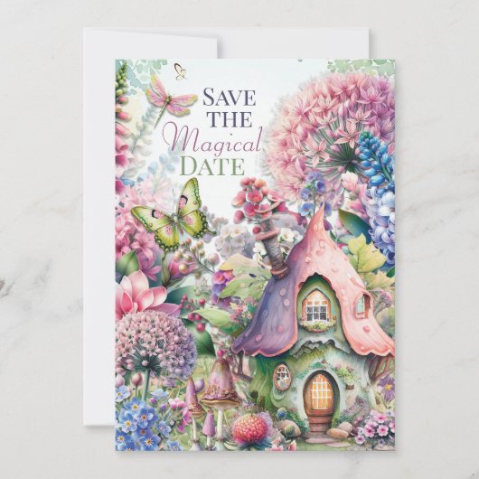 Fairy Hütte Magical Birthday Party Einladung (Vorderseite)