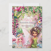 Fairy Hütte Magical Birthday Party Einladung (Rückseite)