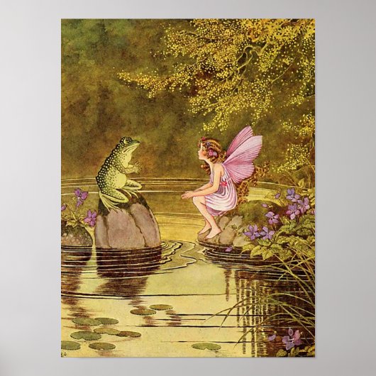 Fairy Illustration Fantasy Poster 12x16 (Vorne)